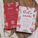 Search for whimsical bridal shower invitations Love and pizza