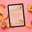 Search for peach 1st birthday invitations Fruit