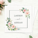 Search for blush floral napkins Watercolor