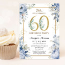 Search for elegant blue 60th birthday invitations Gold