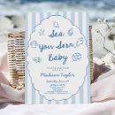 Search for coastal baby shower invitations Sea you soon baby