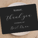 Search for groomsmen thank you cards Black and white