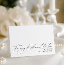 Search for card for husband on day weddings Black and white