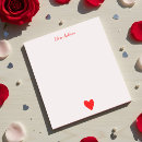 Search for valentine notepads Red