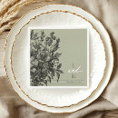 Search for vintage wedding napkins Black