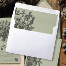 Search for floral wedding envelope liners Black