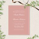Search for pink border wedding invitations Dusty rose