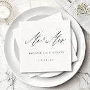 Search for mr and mrs napkins Elegant