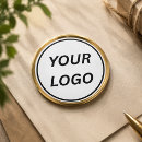 Search for logo lapel pins Black white