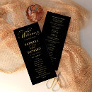 Search for gold wedding programs Calligraphy
