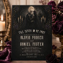 Search for alternative wedding invitations Gothic bride