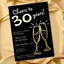 Search for cheers to 30 years invitations Celebration