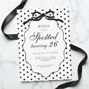 Search for milestone birthday invitations Black and white