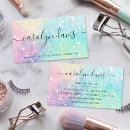 Search for beauty salon business cards Holographic
