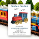 Search for train 1st birthday invitations All aboard