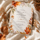 Search for maple leaf wedding invitations Burnt orange