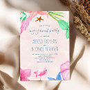 Search for tropical engagement party invitations Hibiscus