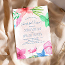 Search for luau rehearsal dinner invitations Hibiscus
