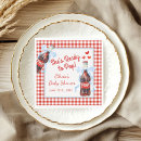 Search for red and white gingham napkins Mother to be