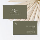 Search for olive green business cards Simple