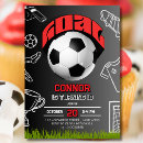 Search for soccer invitations Navy blue