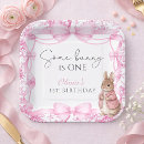 Search for vintage bunny plates Bunny first birthday