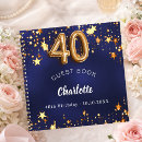 Search for 40th birthday guest books Gold