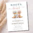 Search for western gender reveal invitations Boy or girl