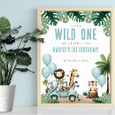 Search for wild one birthday posters For kids