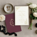 Search for rose gold floral border wedding invitations Couple