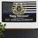 Search for police retirement party decor Back the blue
