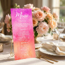 Search for hot pink menus Bridal shower