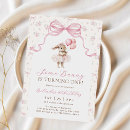 Search for bunny 1st birthday invitations Pink bow