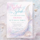 Search for splish splash mermaid bash invitations For kids