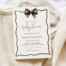 Search for leopard print baby shower invitations Bow