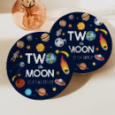 Search for outer space plates Two the moon