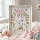 Search for baby shower block sign posters Baby in bloom
