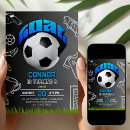 Search for soccer invitations Navy blue