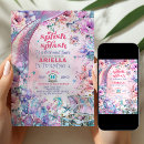 Search for mermaid 3rd birthday invitations Pool party