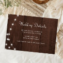 Search for rustic wedding enclosure cards Guest information
