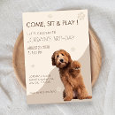 Search for puppy dog invitations Come sit play
