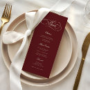 Search for retro wedding menus Vintage