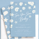 Search for seashell baby shower invitations Sea you soon baby