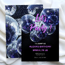 Search for lets dance party invitations Retro