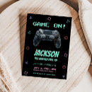 Search for video game party invitations Gamer
