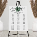 Search for palm leaves wedding seating charts Elegant