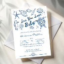 Search for beach baby boy shower invitations Sea you soon