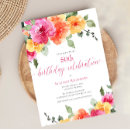 Search for hot pink orange invitations Bright flowers