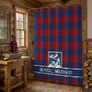Search for cabin shower curtains Buffalo plaid