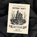 Search for horror birthday invitations Vintage